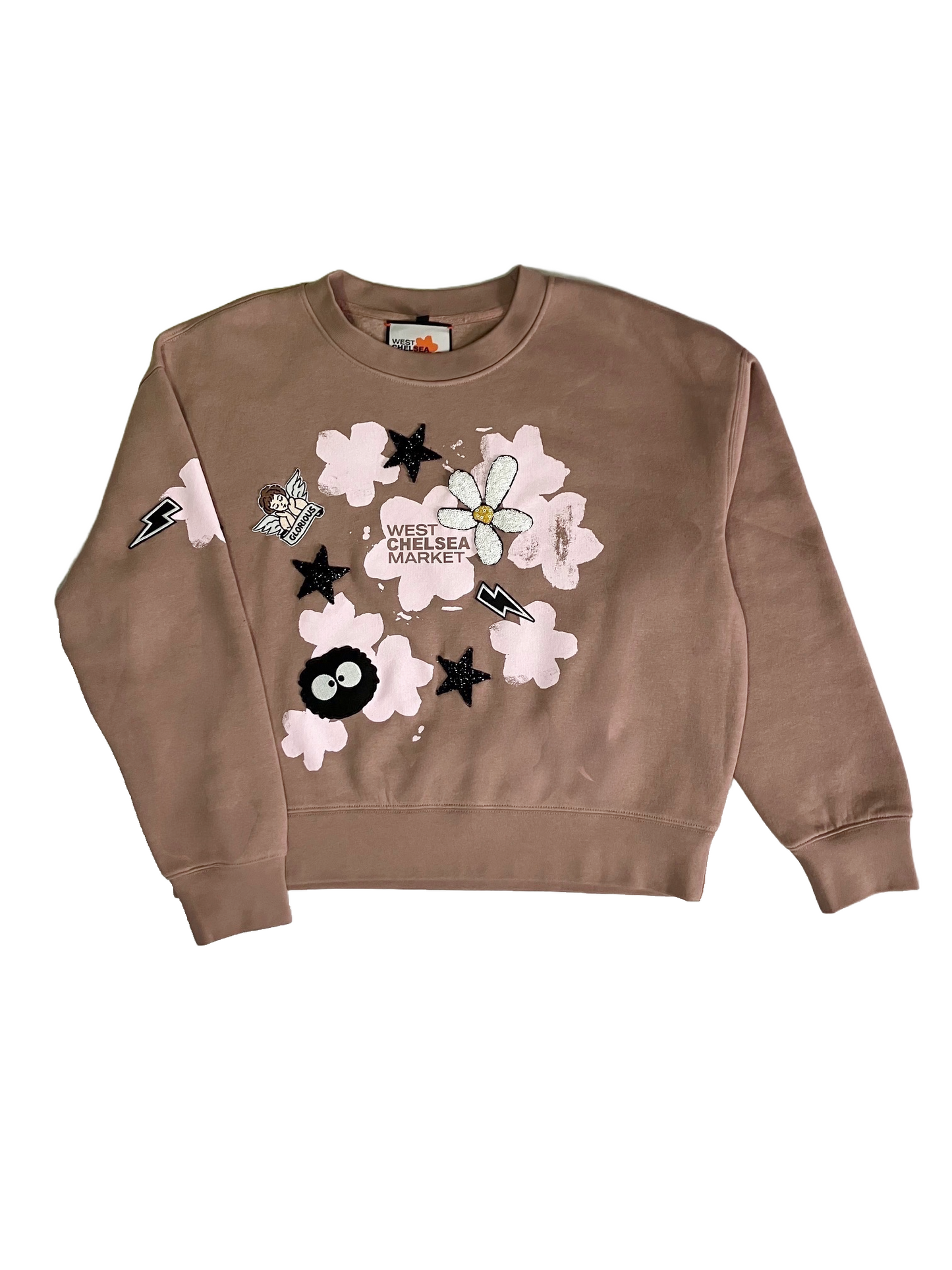 Floral and Star Spangled Sweatshirt
