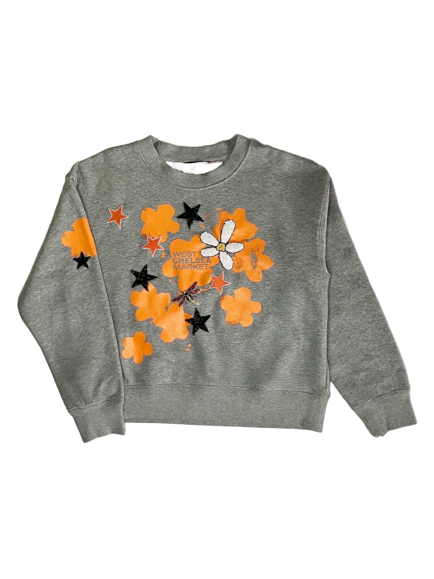 Floral and Star Spangled Sweatshirt