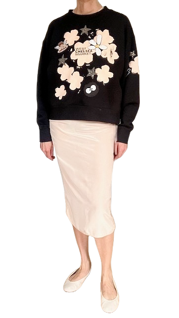 Floral and Star Spangled Sweatshirt