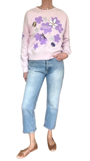 Floral and Star Spangled Sweatshirt