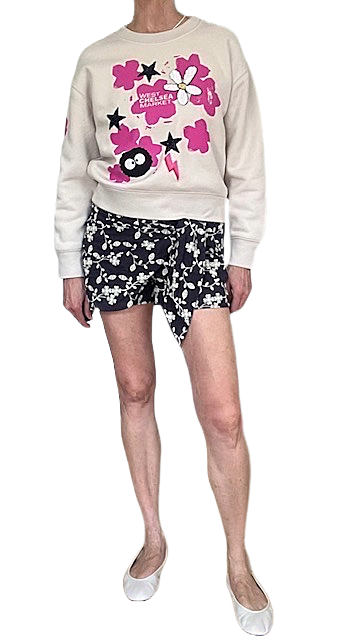 Floral and Star Spangled Sweatshirt