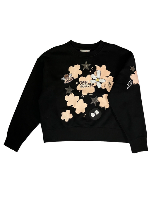 Floral and Star Spangled Sweatshirt