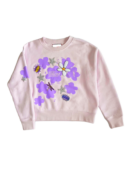 Floral and Star Spangled Sweatshirt